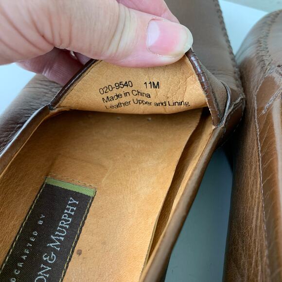 Johnston & Murphy Brown Leather Tassel Loafers Mens 11M Dress Shoes main image 10
